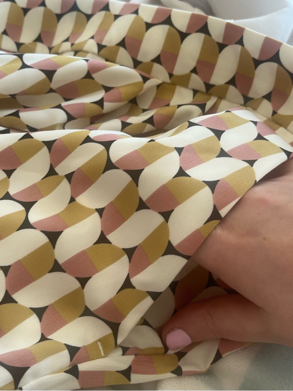 H&M Geometric Pattern Multicolour Wide-Leg Pants - Picture 2 of 8